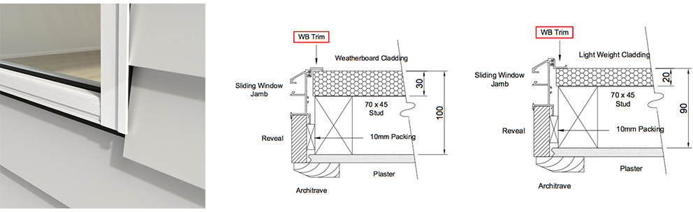 Weatherboard trim