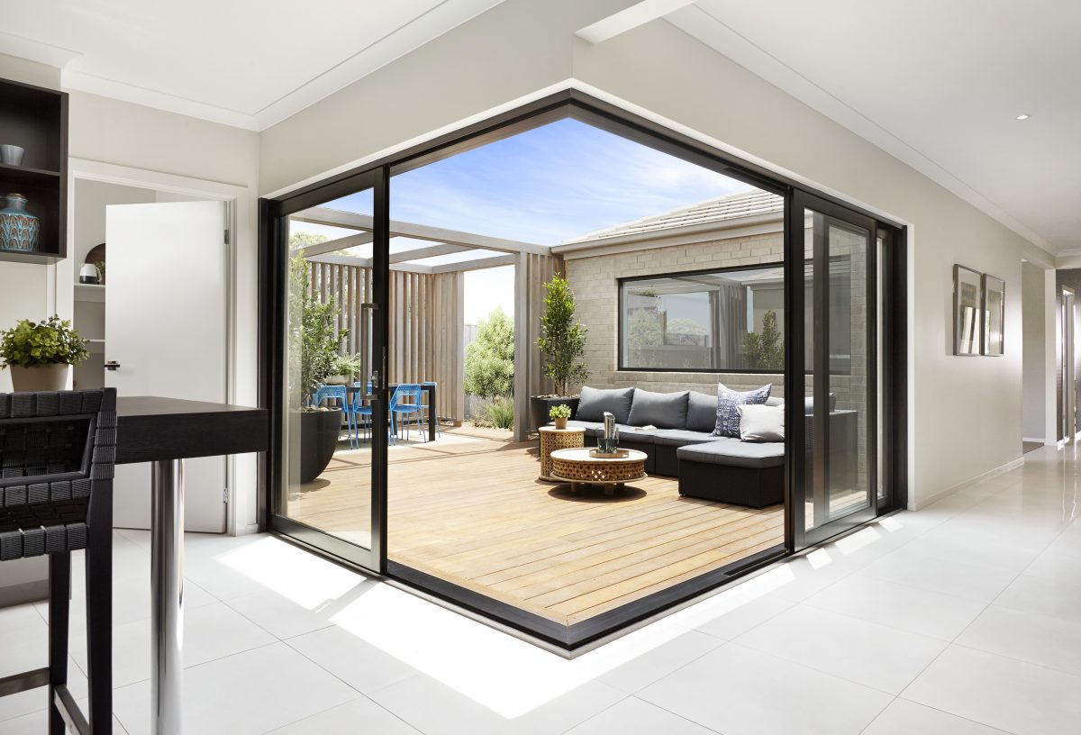 Boutique Aluminium Corner Sliding Doors