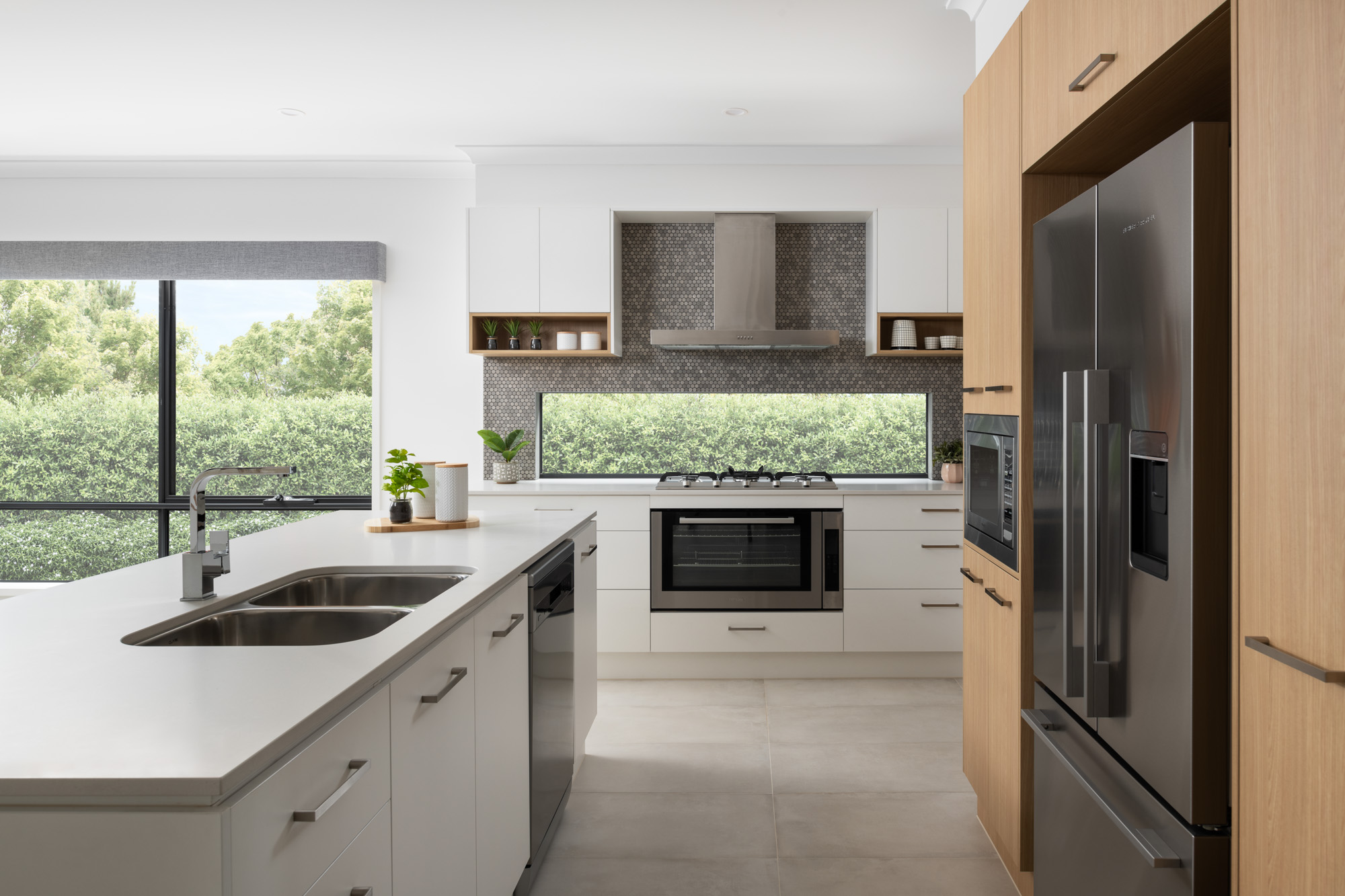 modern kitchen with A&L windows